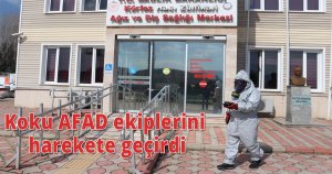 Diş polikliniği çevresindeki koku AFAD ekiplerini harekete geçirdi