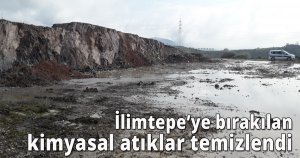 İlimtepe’ye bırakılan kimyasal atıklar temizlendi