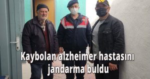 Kaybolan alzheimer hastasını jandarma buldu