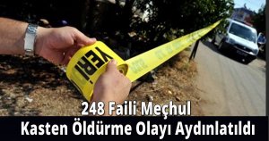 248 Faili Meçhul Kasten Öldürme Olayı Aydınlatıldı