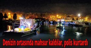 Denizin ortasında mahsur kaldılar