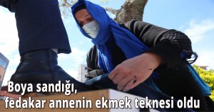  Boya sandığı, fedakar annenin ekmek teknesi oldu