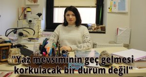 Ekin Gökçe Benli,'Yaz mevsiminin geç gelmesi korkulacak bir durum değil'