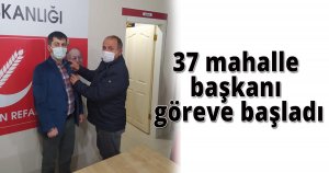 37 mahalle başkanı göreve başladı
