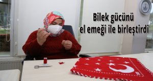 Bilek gücünü el emeği ile birleştirdi