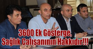 3600 Ek Gösterge,Sağlık Çalışanının Hakkıdır!!!