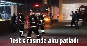  Test sırasında akü patladı