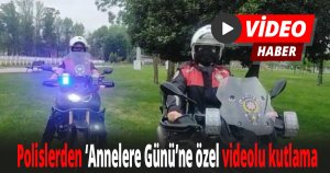 Sokaklarda denetim başındaki polisler anneleri unutmadı