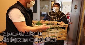 Kapanmada balkonlar şifa deposuna dönüştürülüyor