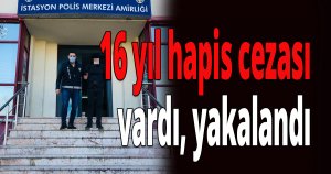 Aranıyordu, yakalandı