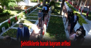 Şehitliklerde buruk bayram arifesi