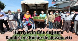 Hürriyet’in fide dağıtımı Kandıra ve Körfez’de devam etti