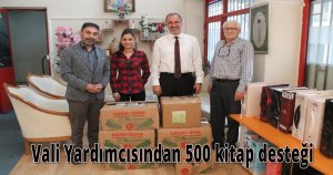 Vali Yardımcısından 500 kitap desteği