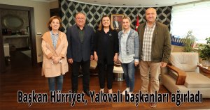 Başkan Hürriyet, Yalovalı başkanları ağırladı