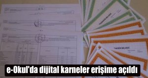 e-Okul'da dijital karneler erişime açıldı