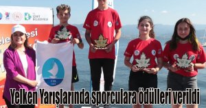 Yelken Yarışlarında sporculara ödülleri verildi