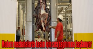 Modern mezbahalarda kesim için sıra dağıtımına başlanıyor