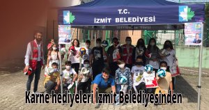 İzmit köylerinde karne hediyeleri İzmit Belediyesinden