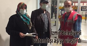 İzmit Belediyesi vatandaşı aşıya ulaştırdı