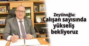 Zeytinoğlu: Çalışan sayısında yükseliş bekliyoruz