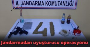  Jandarmadan uyuşturucu operasyonu