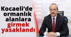 Kocaeli’de ormanlık alanlara girmek yasaklandı