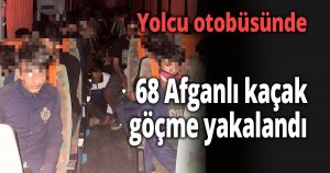 Yolcu otobüsünde kaçak göçmeler yakalandı