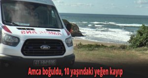 Amca boğuldu, yeğe kayıp