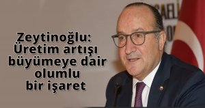 Zeytinoğlu: Üretim artışı büyümeye dair olumlu bir işaret 