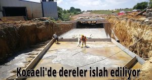 Kocaeli'de dereler islah ediliyor