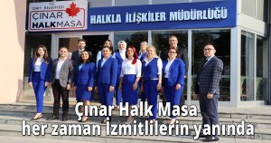 Çınar Halk Masa her zaman İzmitlilerin yanında