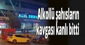 Alkollü şahısların kavgası kanlı bitti