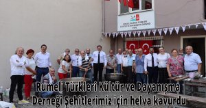 Rumeli Türkleri Kültür ve Dayanışma Derneği Şehitlerimiz için helva kavurdu
