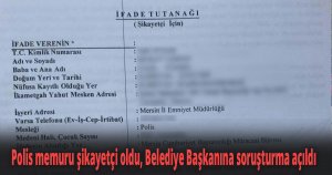 Polis memuru şikayetçi oldu...!