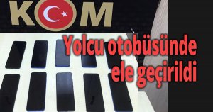 Yolcu otobüsünde ele geçirildi