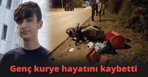 Rögar kapağına çarpıp pikabın altında kalan genç kurye hayatını kaybetti