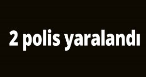 2 polis yaralandı