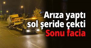 Arıza yaptı sol şeride çekti