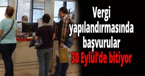 Vergi yapılandırmasında son 3 gün