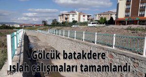 Gölcük batakdere ıslah çalışmaları tamamlandı