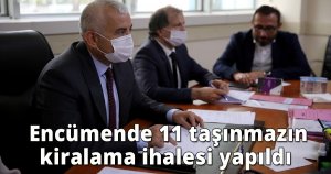  Encümende 11 taşınmazın kiralama ihalesi yapıldı