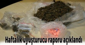 Haftalık uyuşturucu raporu açıklandı