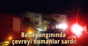 Baca yangınında çevreyi dumanlar sardı!