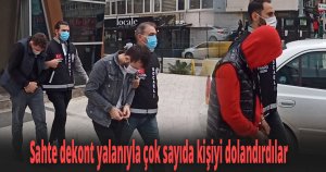 Sahte dekont yalanıyla çok sayıda kişiyi dolandırdılar