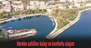 Hereke sahiline kolay ve konforlu ulaşım