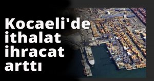 Kocaeli'de ithalat ve ihracat arttı