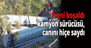 Freni boşaldı  