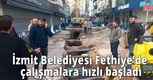 İzmit Belediyesi Fethiye’de çalışmalara hızlı başladı