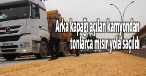 Yol mısır tarlasına döndü
