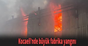 Kocaeli'nde büyük fabrika yangını
